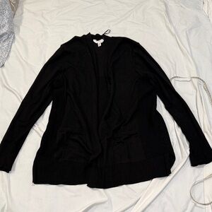 Women's Black Cardigan with Pockets